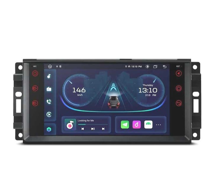 Autoradio Gps Android 10 Pour Dodge Jeep Chrysler 07-11, Auto diversen, Autonavigatie, Verzenden