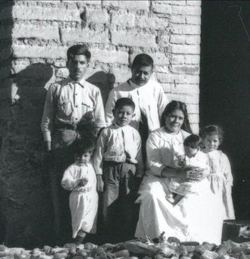 Tina Modotti (1896–1942) - Family with Corn, Veracruz,