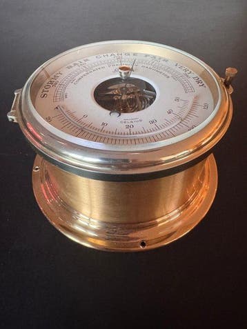 Schatz & Sohne Ships barometer - Métal, Laiton, Verre -, Antiek en Kunst
