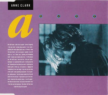 Anne Clark - Abuse, Verzenden, Gebruikt