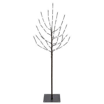 vidaXL LED kerstboom Zwart 120 cm Staal 100 LEDs, Verzenden