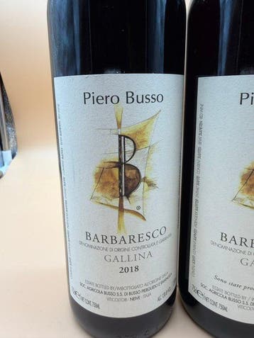 2018 , 2019 & 2020 Piero Busso, Gallina - Barbaresco,