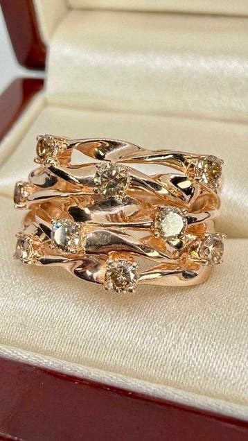 Sans prix de réserve - Bague Argent - 1.00ct. tw. Diamant, Nieuw