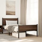 vidaXL Bedframe zonder matras metaal bruin eikenkleurig, Verzenden