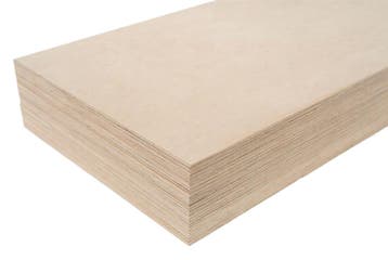Set van 10 lindehouten multiplex plaatjes, 46x30 cm, 3 mm d, Verzenden