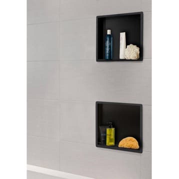 Wiesbaden Inbouwnis | Exellence | 30x30x7cm | Mat Zwart, Doe-het-zelf en Bouw, Sanitair, Ophalen of Verzenden, Nieuw, Bad