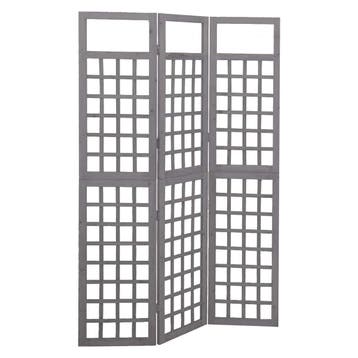 vidaXL Kamerscherm/trellis met 3 panelen 121x180 cm, Verzenden, Nieuw