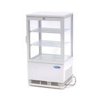 Mini Koelvitrine - 58 L - 43 cm - Wit, Verzenden, Nieuw in verpakking, Koelen en Vriezen