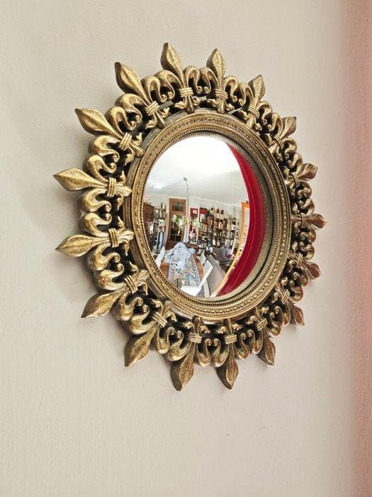 Wandspiegel- Witchs Eye / Butler - Glas, Hars - Royal Gold, Maison & Meubles, Maison & Meubles | Autre