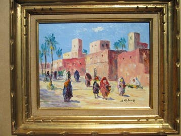 Bruno Retaux (1947) - Bled au Maroc vers Marrakech