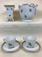 Herend - Vaas (4) - Porselein - bloempotten, theekoppen