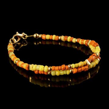 Oud-Romeins, Keizerrijk Armband met Romeinse glazen kralen