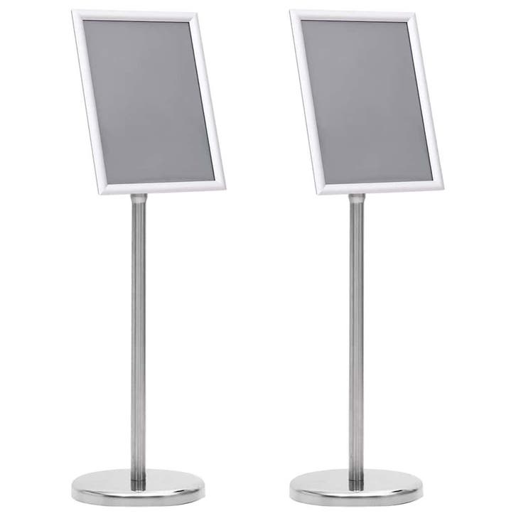 vidaXL Posterstands 2 st Zilver 32.7 x 24 x 108 cm Aluminium, Articles professionnels, Aménagement de Bureau & Magasin | Mobilier de bureau & Aménagement