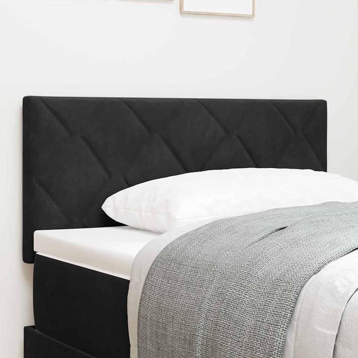 vidaXL Hoofdbord Zwart 90 cm Fluweel, Huis en Inrichting, Slaapkamer | Bedden, Nieuw, Verzenden