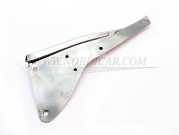 Rvs plaat op portier links gebruikt Volvo 669472-U P1800S, Gebruikt, Volvo