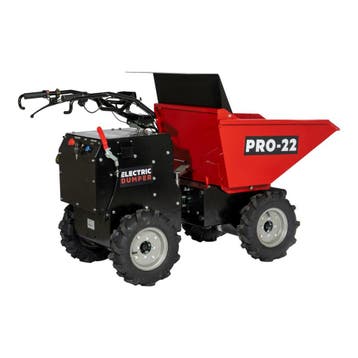 PRO-22 D300E-KM Accu Mini Dumper / Kruiwagen (4WD) - Accu, Nieuw, PRO-22