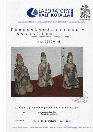 Oud Chinees, Tang-dynastie Terracotta Minqi. Met TL-test -