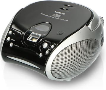 Lenco SCD-24 - Draagbare radio CD speler met AUX-uitgang - Z, Verzenden