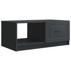 vidaXL Salontafel Zwart 90 x 50 x 37 cm Bewerkt hout, Huis en Inrichting, Verzenden, Nieuw