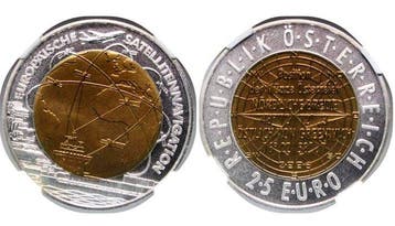Autriche. 25 Euro 2006 Satellite Navigation  NIOB - MS 69