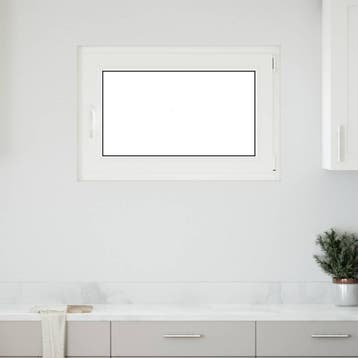 vidaXL Kleur binnenkant kelderraam Wit RISOR 90 x 60 cm, Verzenden, Nieuw