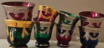 antica cristalleria italiana - Koffieservies (8) -