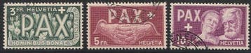 Zwitserland 1945 - Complete PAX serie - SBK 262-274, Gestempeld