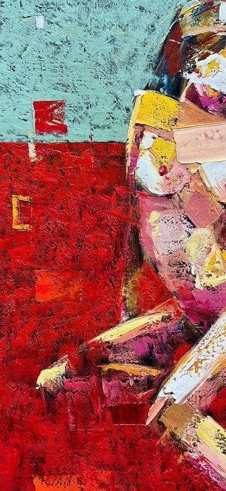 Hoang Anh - Rouge sensuel 140 100 cm