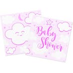 Babyshower Meisje Servetten 25cm 20st, Verzenden