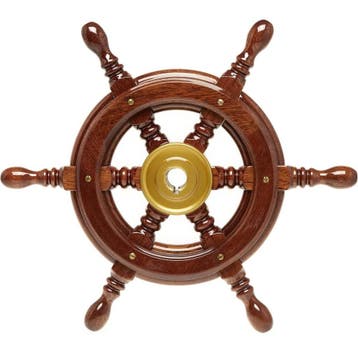 Houten Stuurwiel Boot Mahonie 320mm, Watersport en Boten, Ophalen of Verzenden, Nieuw