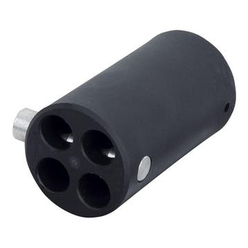 WENTEX® 4-weg vervangende Connector Ø45,7 mm - zwart, Verzenden