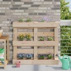 vidaXL Bloembakken voor Euro-pallets 24 pcs Bruin 13,5 x 9 x, Tuin en Terras, Verzenden, Nieuw