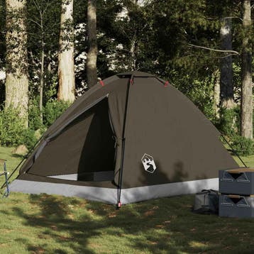 vidaXL Koepeltent 4-persoons waterdicht bruin, Verzenden, Nieuw