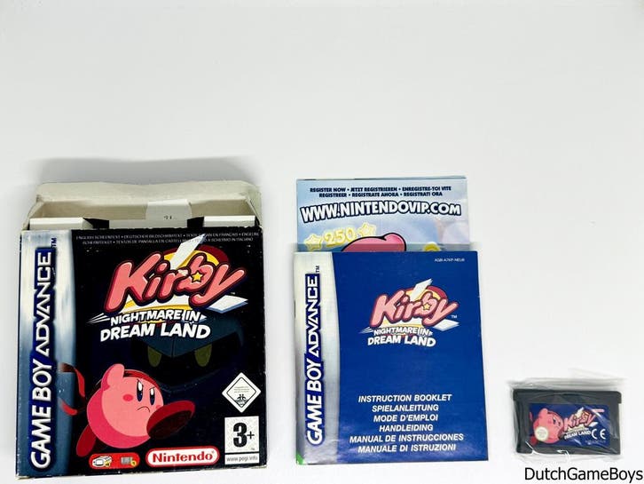 Gameboy Advance / GBA - Kirby - Nightmare In Dream Land - NE, Games en Spelcomputers, Games | Nintendo Game Boy, Gebruikt, Verzenden