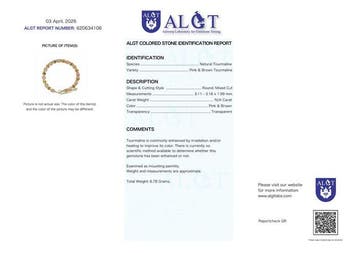 Zonder minimumprijs - Armband Zilver - Toermalijn -