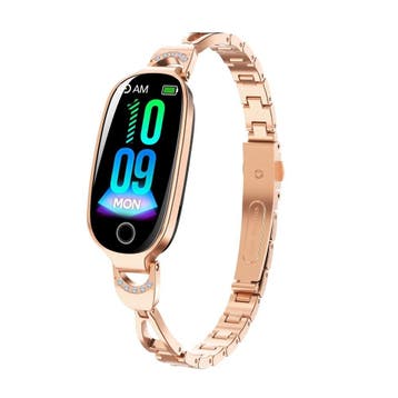 DrPhone EleganceX - Dames Smartwatch met RVS Band -, Handtassen en Accessoires, Smartwatches, Verzenden, Nieuw