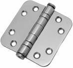 Kogellagerscharnier 7676 mm ronde hoek RVS gepolijst, Bricolage & Construction, Ophalen of Verzenden