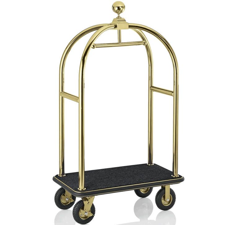 Bagagetrolley | DRIFT | RVS | Goudkleurig/Zwart | Wielen, Articles professionnels, Horeca | Équipement de cuisine, Envoi
