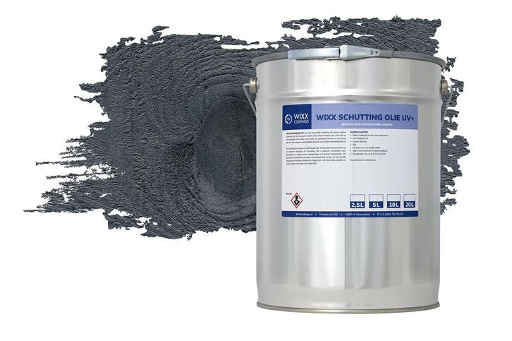 Wixx Schuttingolie UV+ Zwart 2.5L, Doe-het-zelf en Bouw, Verf, Beits en Lak, Zwart, Nieuw, Verzenden