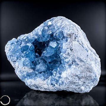 Druse naturelle de célestite – une œuvre céleste de la
