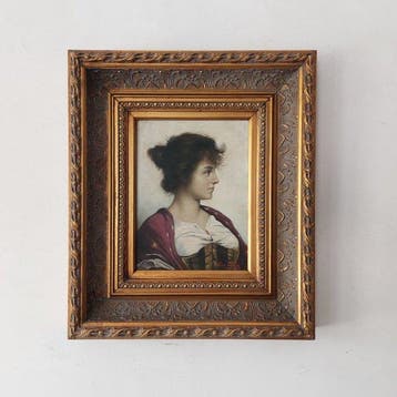Piero Govoni (XX) - Ritratto giovane donna