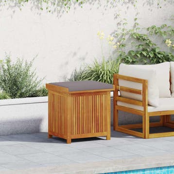 vidaXL Kussenbox voor buiten 60x50x61 cm massief acaciahout, Verzenden, Nieuw