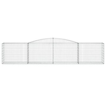 vidaXL Schanskorf gewelfd 400x50x80/100 cm gegalvaniseerd, Verzenden, Nieuw
