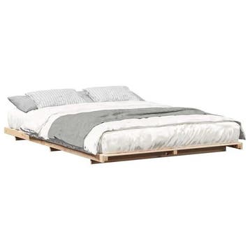 Bedframe Bruin | Tweede kansje | OP = OP, Huis en Inrichting, Slaapkamer | Bedden, Bruin, Verzenden, Tweepersoons, 140 cm