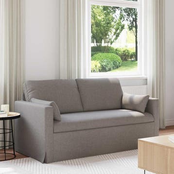 vidaXL bank / zetel Taupe 158 x 78 x 80 cm Stof, Verzenden, Nieuw