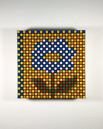 Giovanni Contardi - Rubiks Cube Mosaic - Espalier