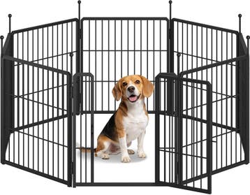 FOBYFURNY Puppinguitloop, metalen puppybox, 60 cm hoog, opvo, Verzenden, Nieuw