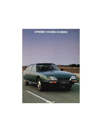 1980 CITROËN CX 2400 | CX 2500 D BROCHURE NEDERLANDS, Ophalen of Verzenden, Nieuw