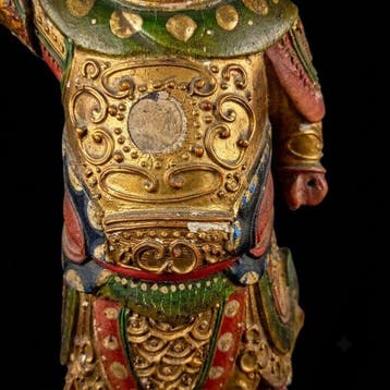 Oud Chinees beeld van Nezha (Prins Lotusbloem) - Meerkleurig
