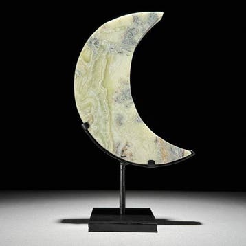 Geen minimumprijs - Prachtige onyxcrescent Moon-Shaped op